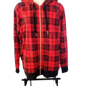 NWT Victoria's Secret Sport Full Zip Hoodie Soft Fleece Color Red Size S